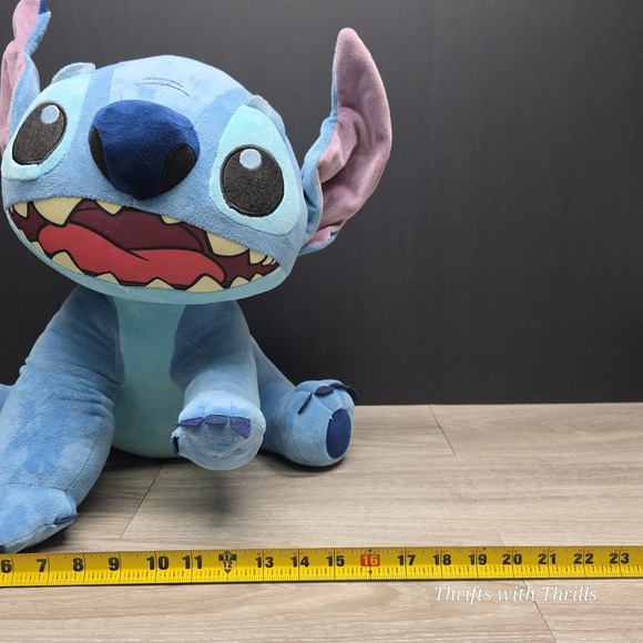 Disney 20" Lilo & Stitch  Plush - Bending Ears - Stitch With Hand Out By Gemmy - Picture 12 of 16